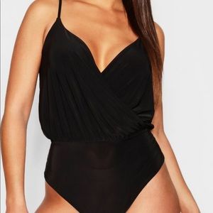 Slinky Front Wrap Bodysuit